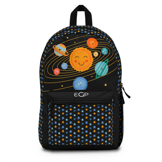 Happy Planets Backpack, Monogrammed backpack, Space Backpack, Stars Backpack