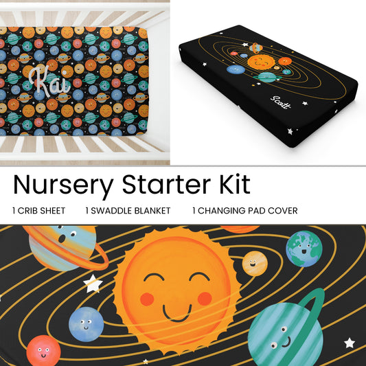 Happy Planets Nursery Starter Kit, Personalized Nursery Starter Kit